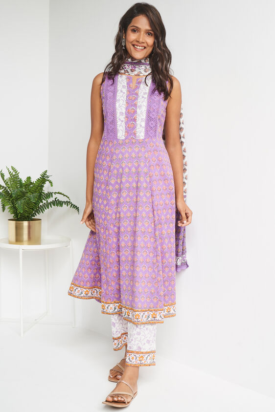 Lilac Floral Suit Set, Lilac, image 4